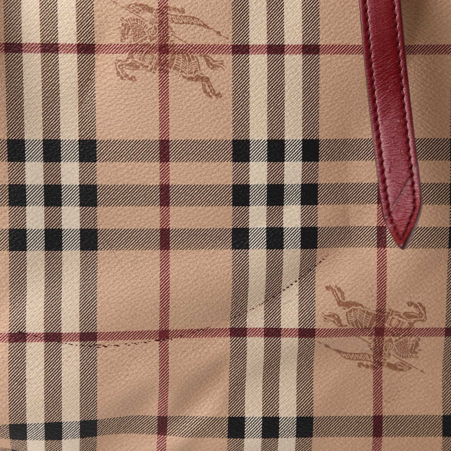 Haymarket Check Medium Salisbury Tote Military Red