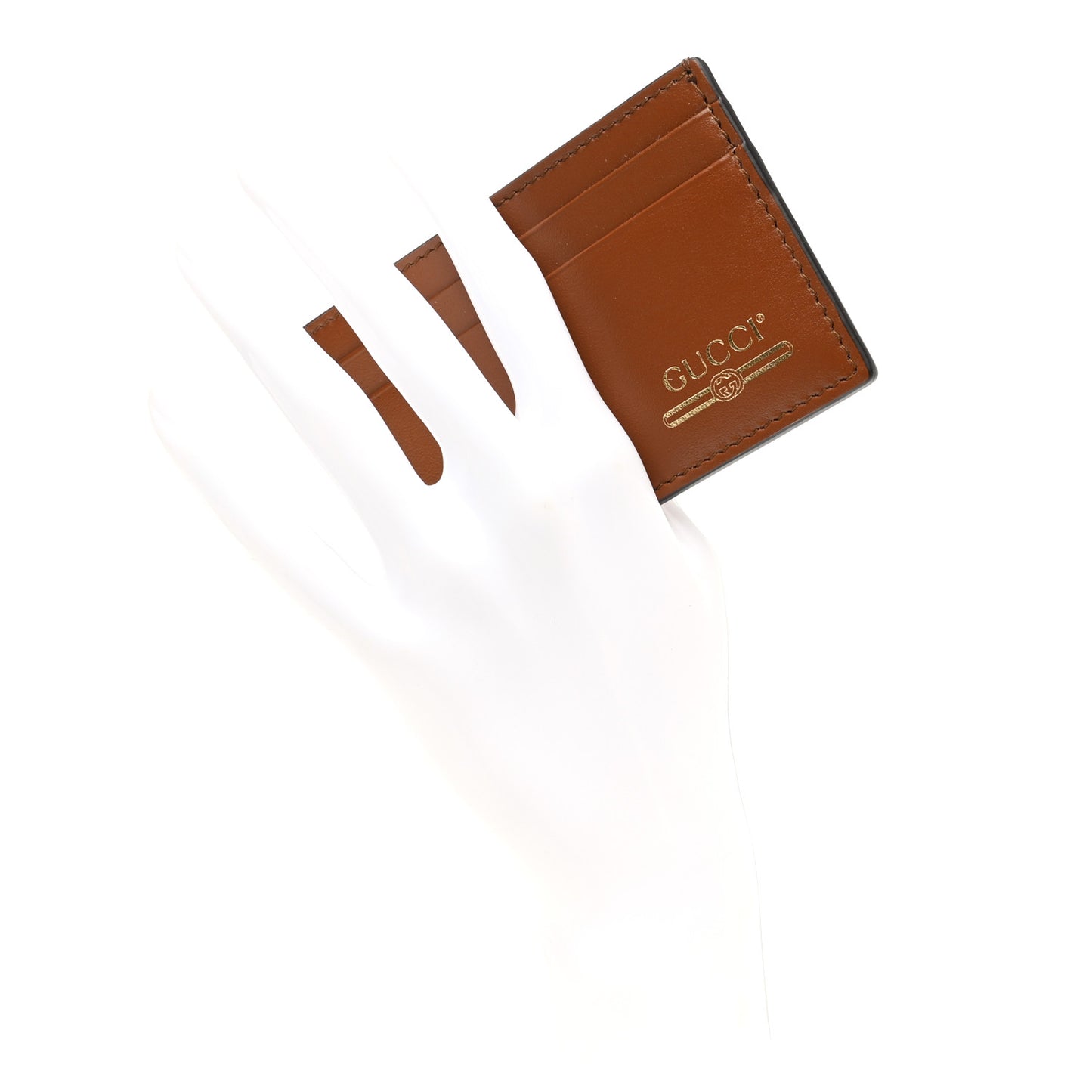 Plutone Calfskin Logo Card Holder Cuir