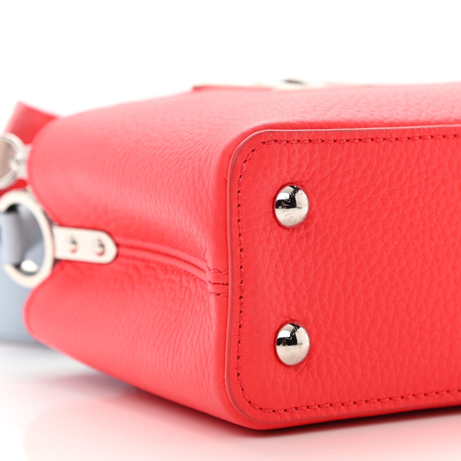 Louis Vuitton Taurillon Capucines Mini Coral Olympe Blue 9 of 10
