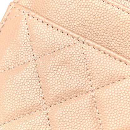 Chanel Caviar Quilted Wallet On Chain WOC Beige 11 of 12