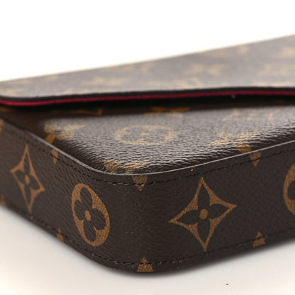 Louis Vuitton Monogram Pochette Felicie Chain Wallet Fuchsia 8 of 10