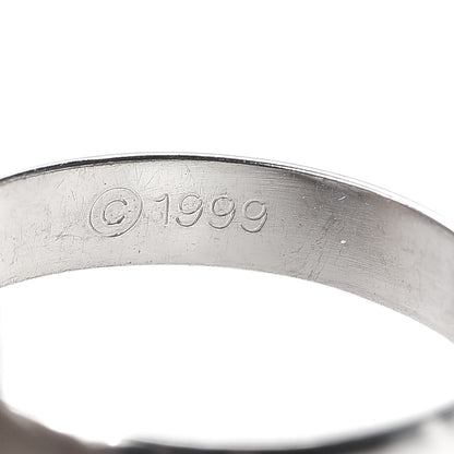 Cartier 18K White Gold Classic Trinity Ring 46 3.75 6 of 7