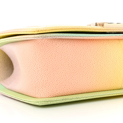 Chanel Caviar Quilted Medium Cuba Rainbow Boy Flap Multicolor 8 of 9