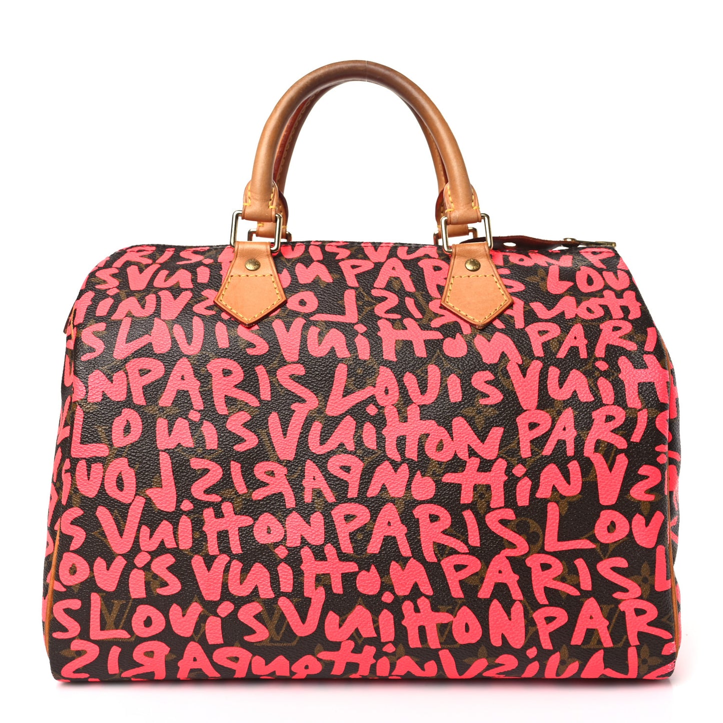 Monogram Graffiti Speedy 30 Fuchsia