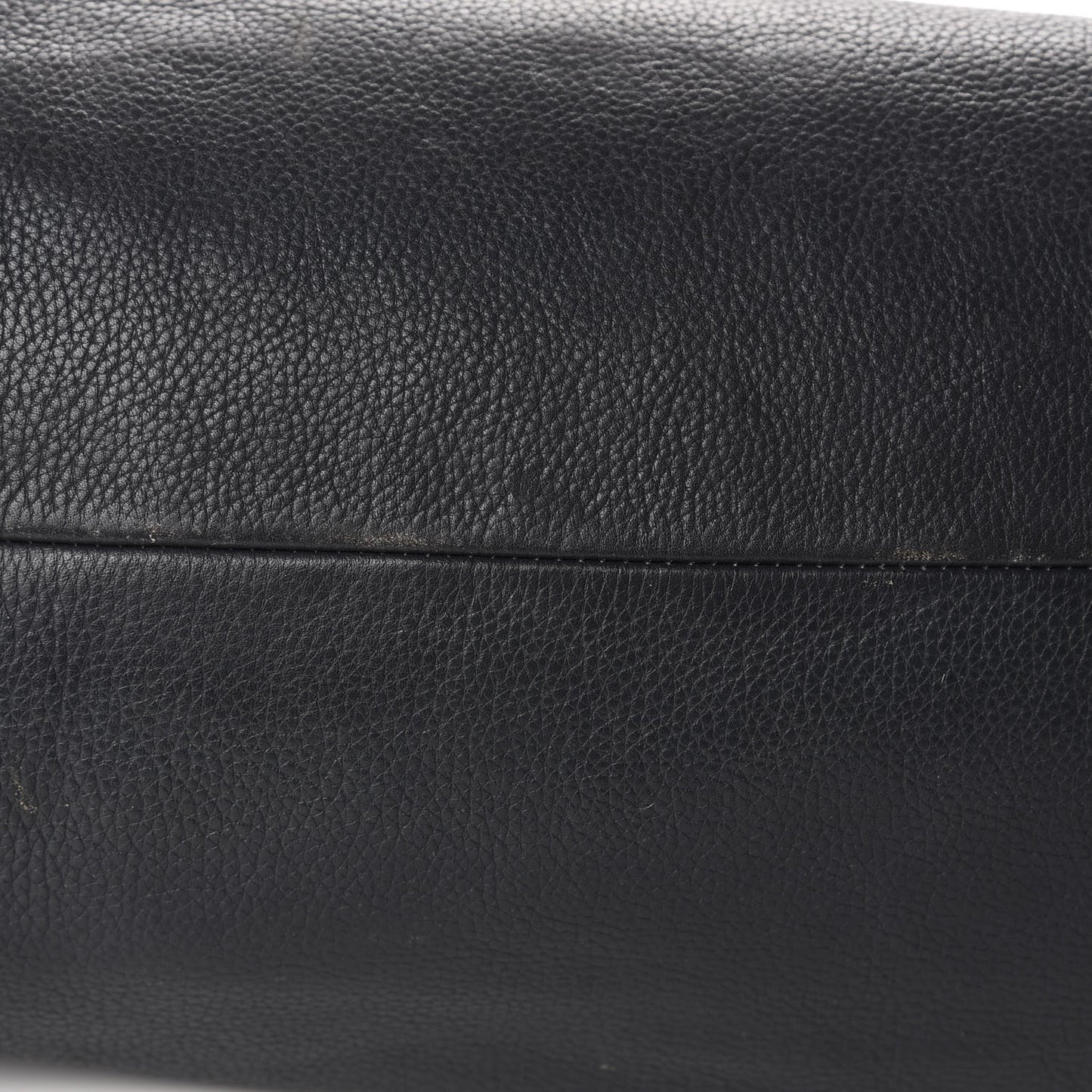 Grained Calfskin New Easy Shopper Tote Navy Black