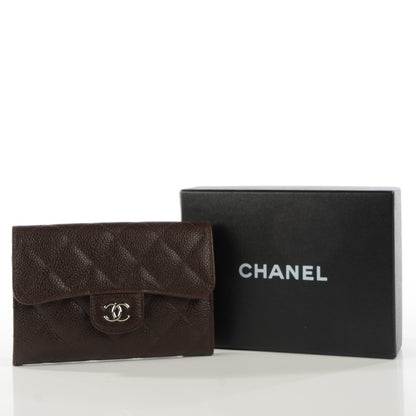 Chanel Caviar Quilted Small Flap Wallet Marron Fonce 5 of 8
