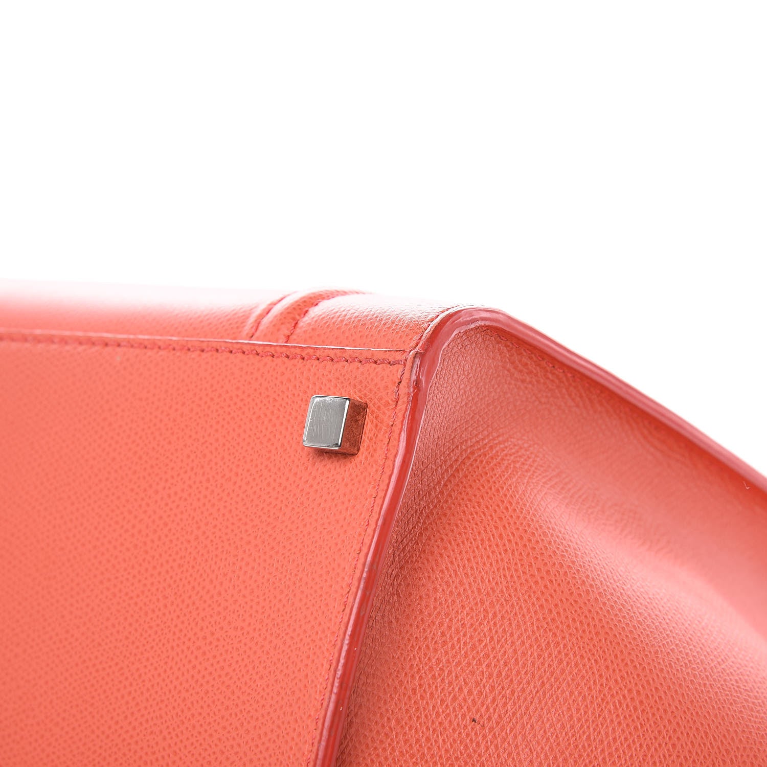 Celine Grained Calfskin Medium Phantom Luggage Coral 13 of 19
