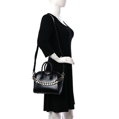 Givenchy Shiny Lord Calfskin Mini Antigona With Chain Black 2 of 18