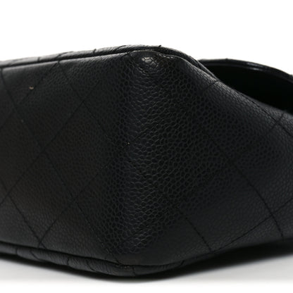 Chanel Caviar Quilted Jumbo Single Flap Black 10 of 10