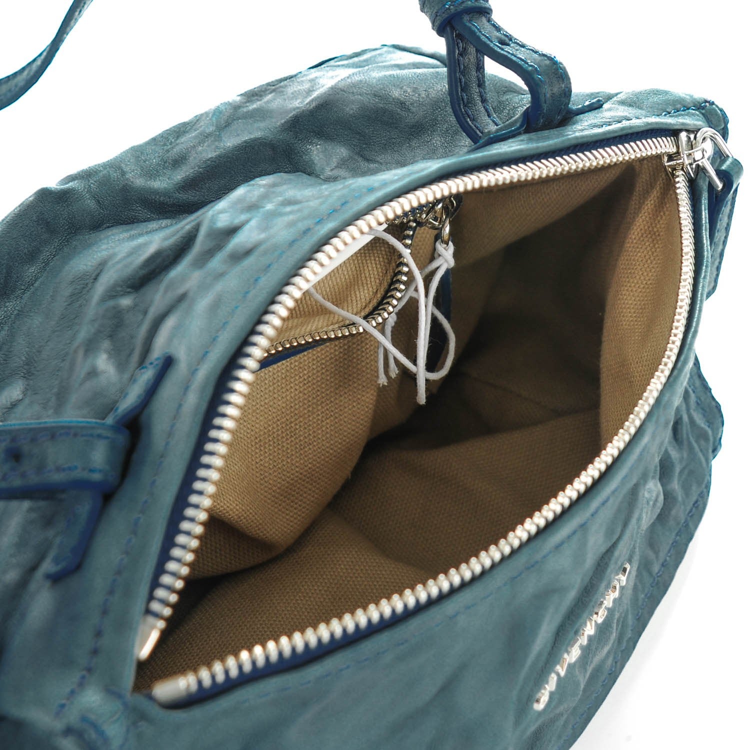 Givenchy Tumbled Sheepskin Mini Pandora Mineral Blue 7 of 7