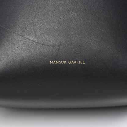 Mansur Gavriel Calfskin Mini Bucket Bag Black Gold 7 of 16