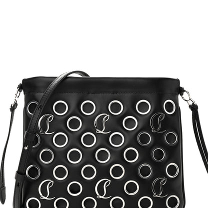 Christian Louboutin Nappa Eyelet Logo Mouchara Tote Black 7 of 10