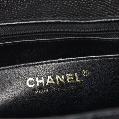Chanel Caviar Quilted Jumbo Single Flap Black 8 of 9