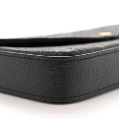 Louis Vuitton Empreinte Pochette Felicie Chain Wallet Black 9 of 11