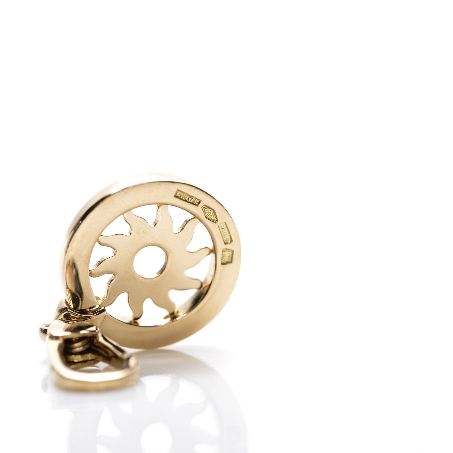 Bulgari 18K Yellow Gold Tondo Sole Charm Pendant 3 of 4