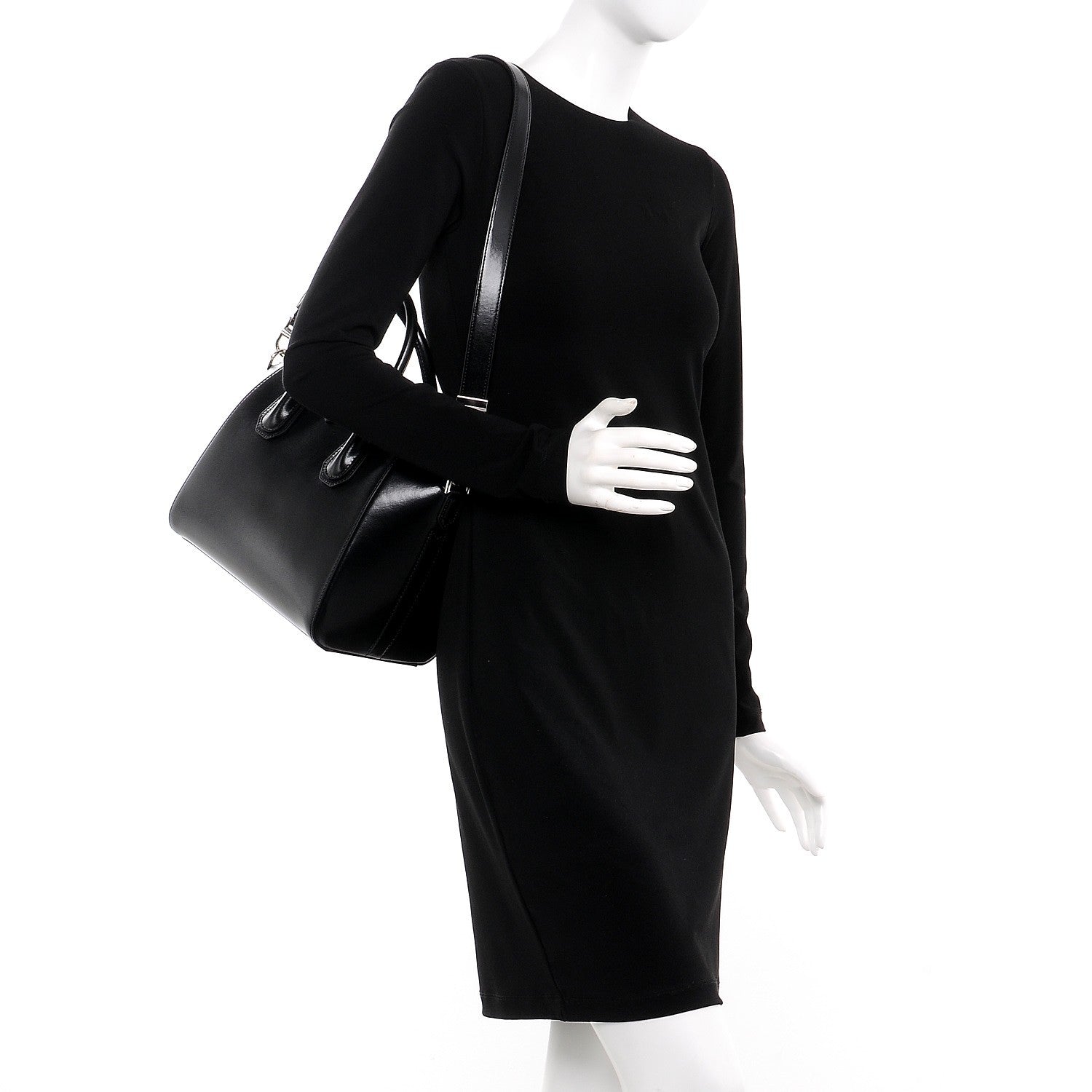 Givenchy Shiny Lord Calfskin Small Antigona Black 2 of 7