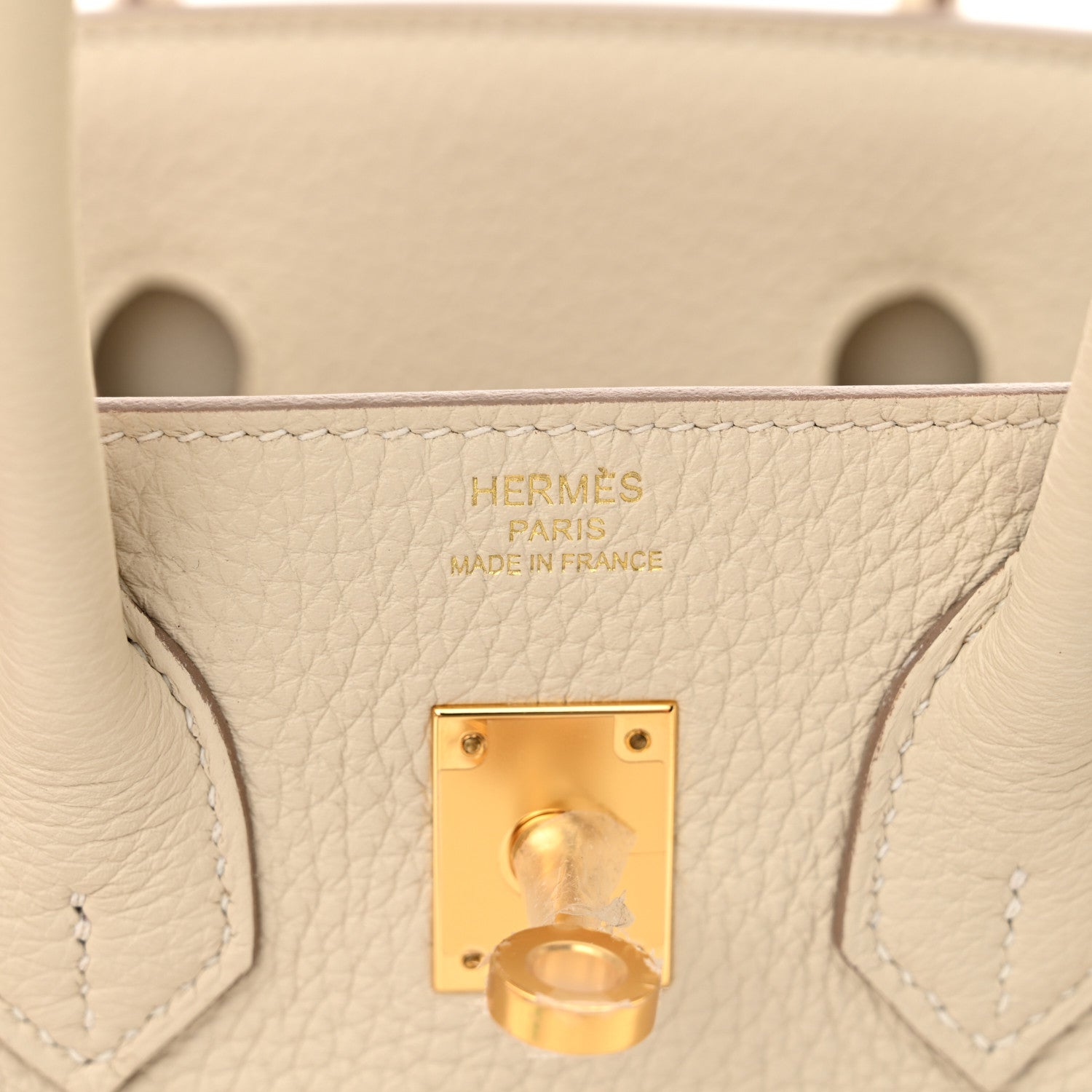 Hermes Togo Birkin 25 Craie 6 of 12