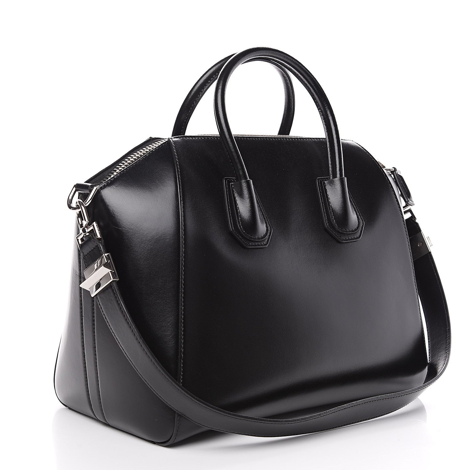 Givenchy Shiny Lord Calfskin Medium Antigona Black 2 of 11