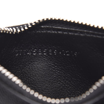 Saint Laurent Grained Calfskin 5 Fragments Zip Pouch Card Holder Black 6 of 8
