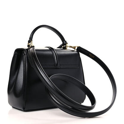 Celine Satinated Calfskin Mini 16 Top Handle Bag Black 3 of 9