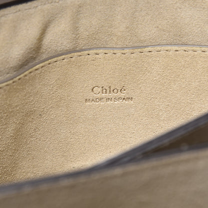 Chloe Suede Calfskin Small Faye Shoulder Bag Motty Grey 7 of 12