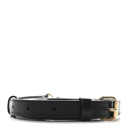 Louis Vuitton Calfskin 16mm Adjustable Shoulder Strap Black 2 of 4