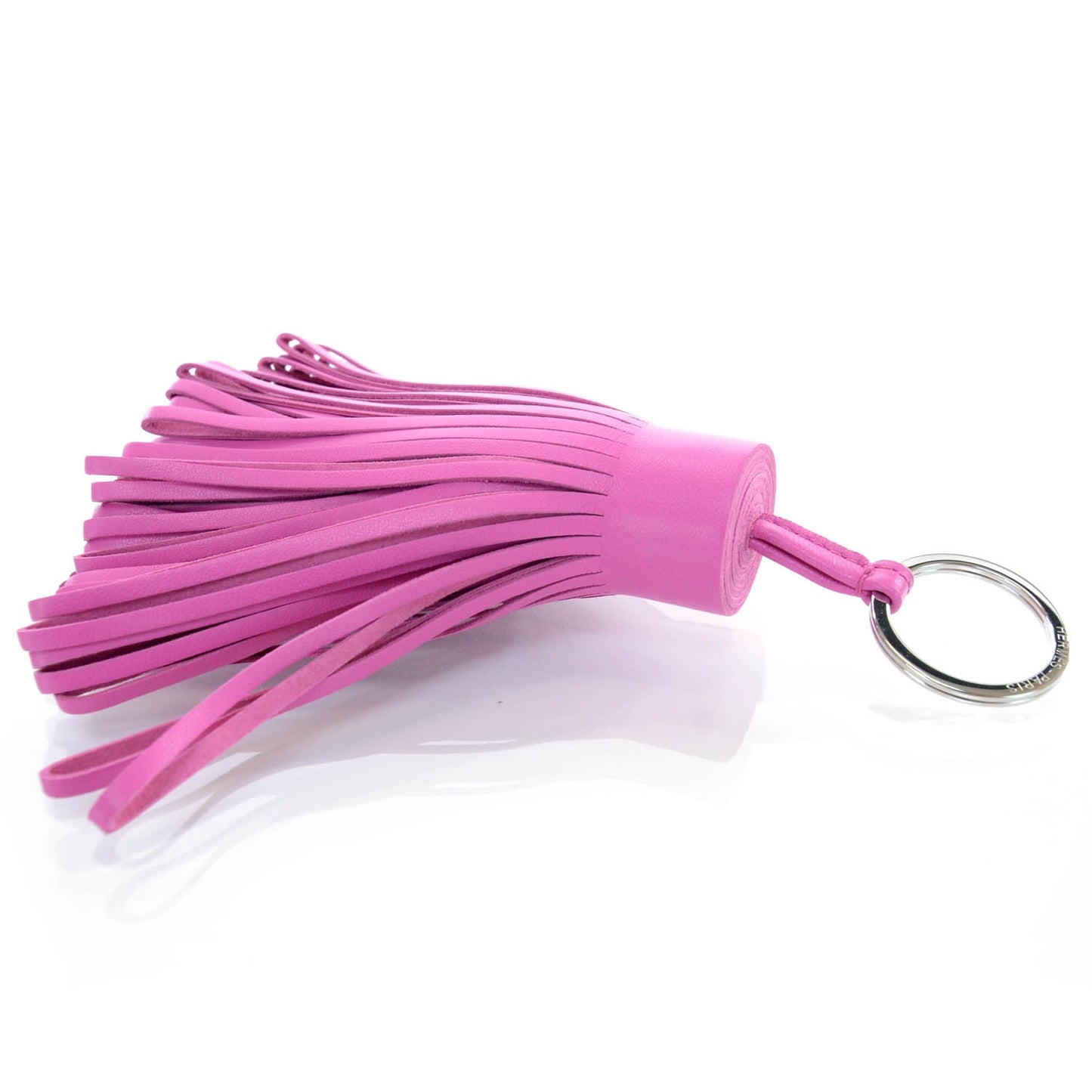 Lambskin Large Carmen Tassel Key Holder Rose Tyrien