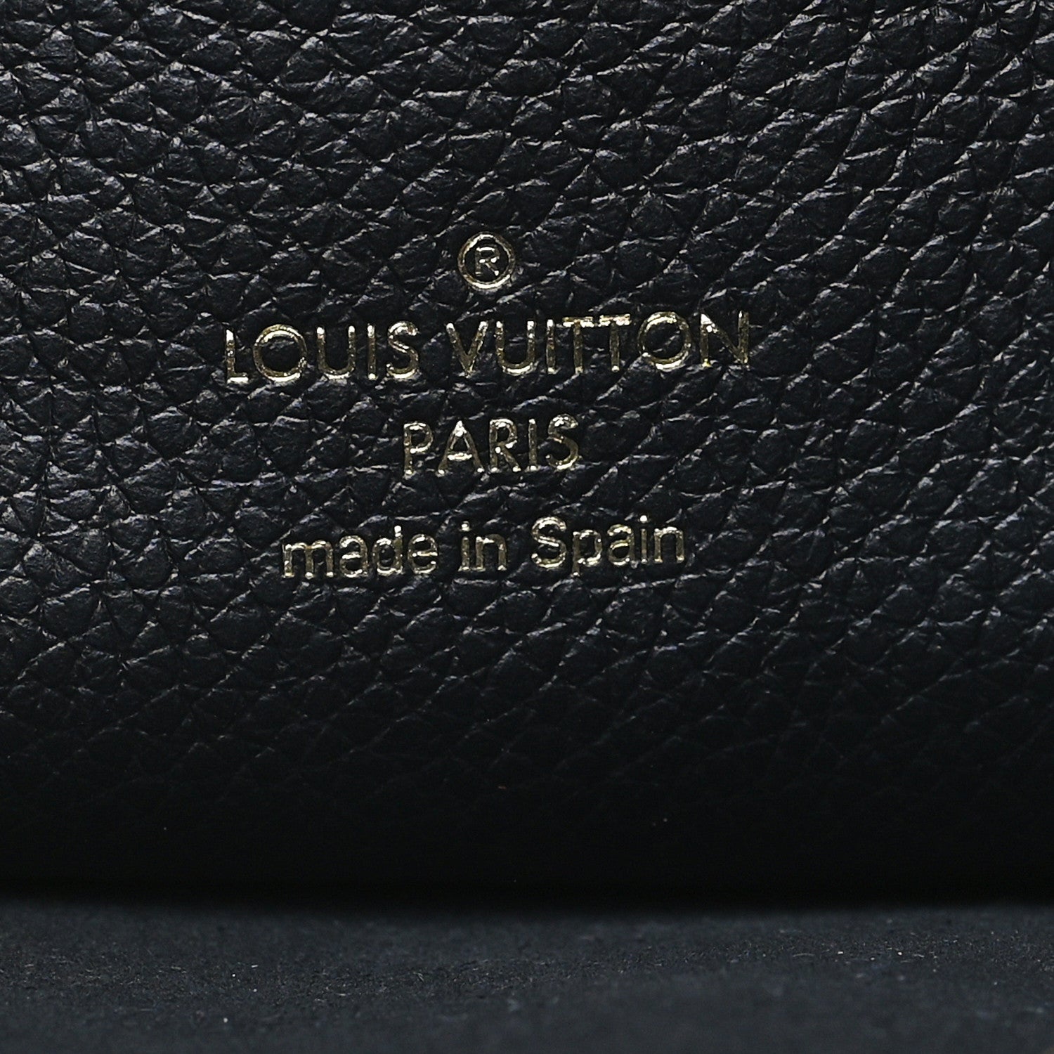 Louis Vuitton Empreinte Monogram Giant Double Zip Pochette Black Cream 7 of 9