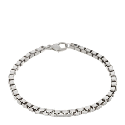 Tiffany Sterling Silver 4mm Venetian Link Bracelet 1 of 3