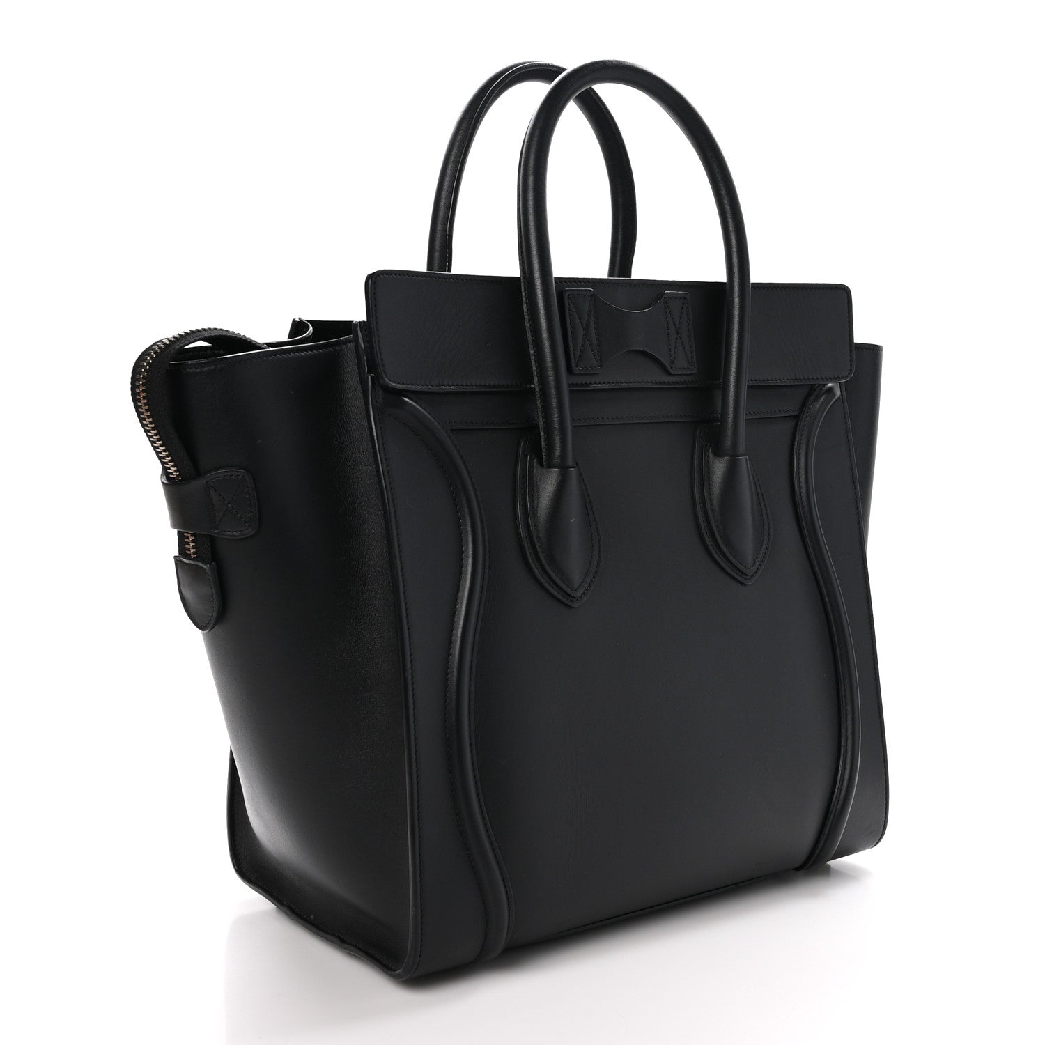 Celine Smooth Calfskin Mini Luggage Black 3 of 9
