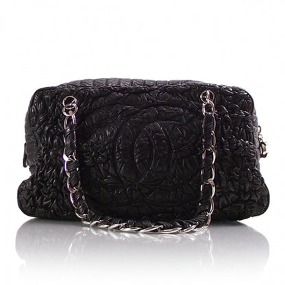 Chanel Lambskin Classic Crinkled Scrunched Bowler Black 1 of 10