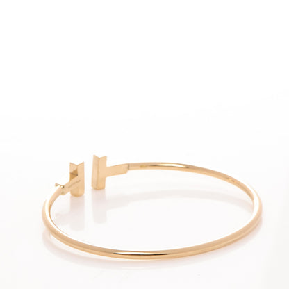 Tiffany 18K Yellow Gold T Wire Bracelet 3 of 5