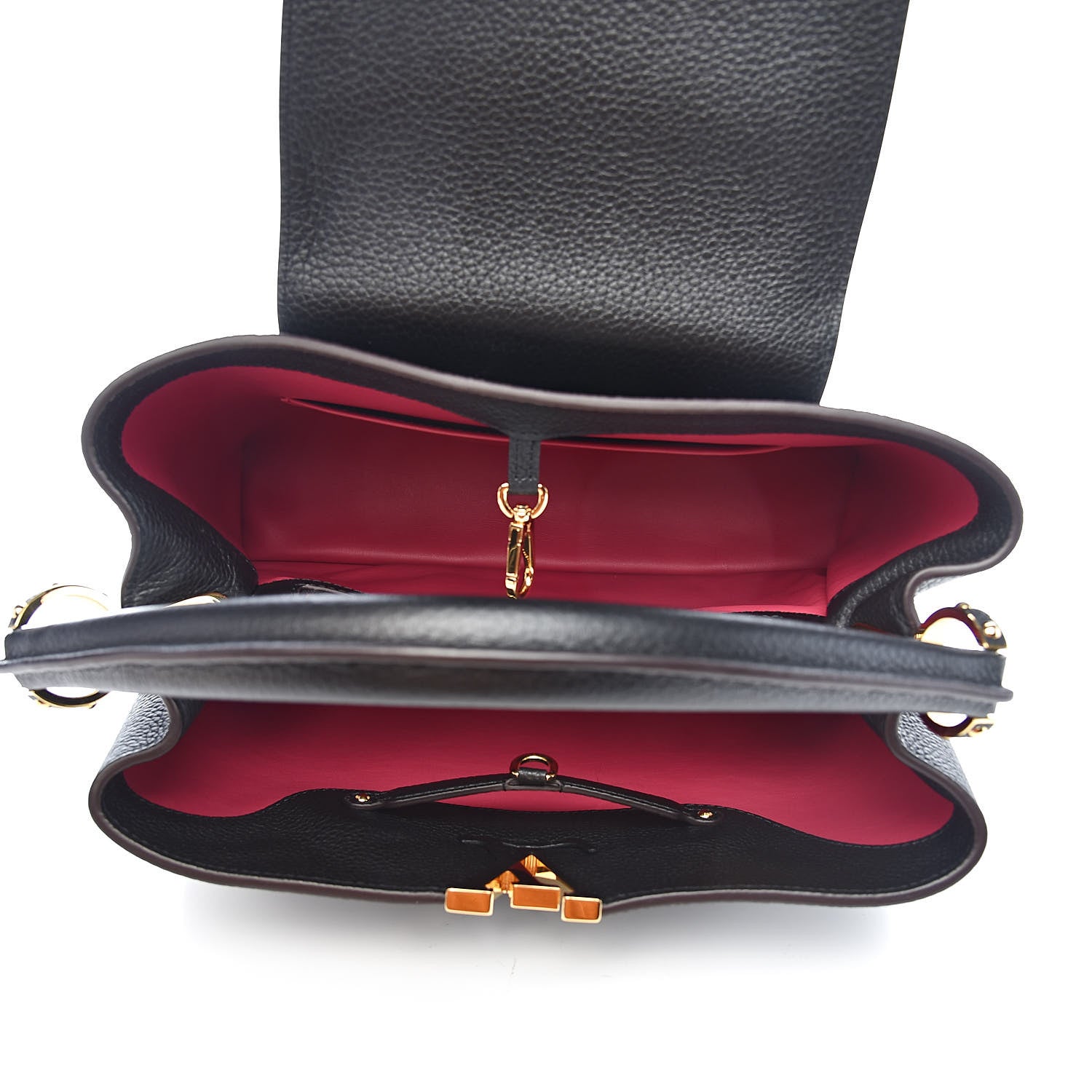 Louis Vuitton Taurillon Capucines MM Black 5 of 11