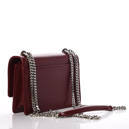 Saint Laurent Calfskin Monogram Sunset Chain Wallet Palissandre 4 of 9