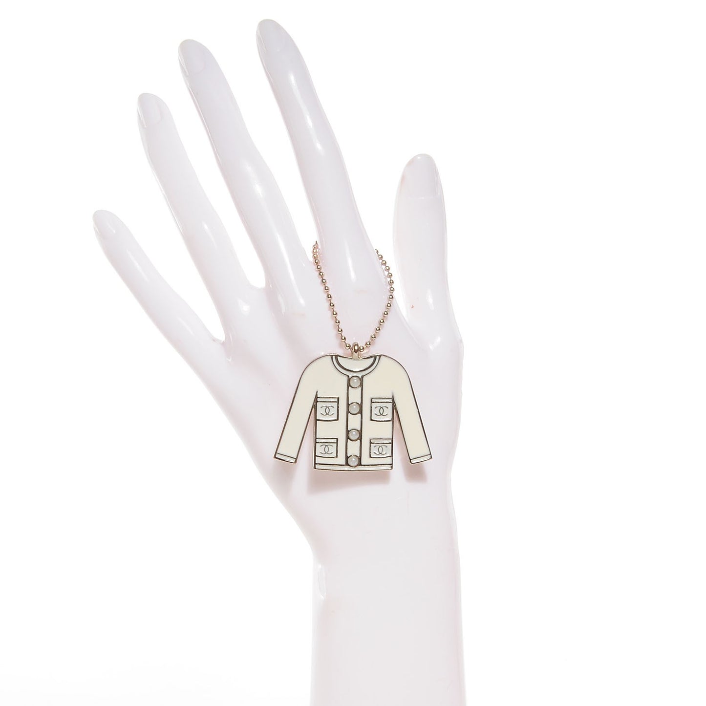 Pearl Enamel Blazer Jacket Charm