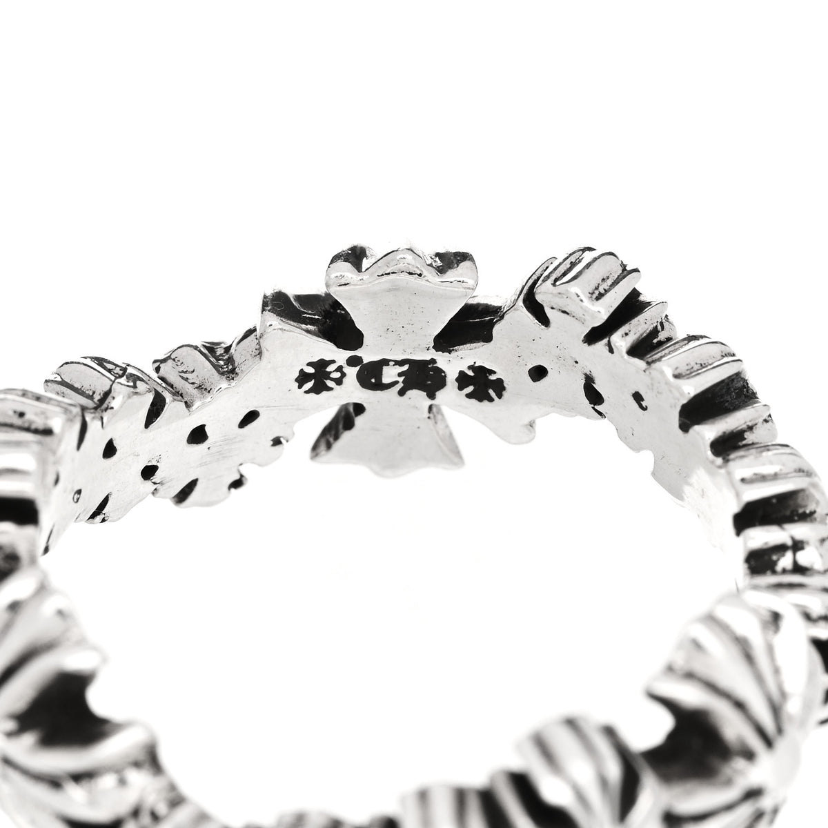 Sterling Silver Plus Cross Wave Ring 63 10.5