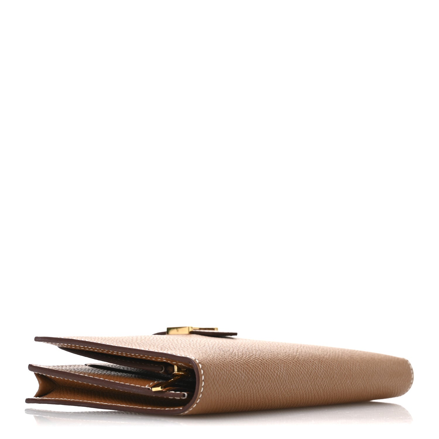 Hermes Epsom Bearn Gusset Wallet Gold 4 of 8