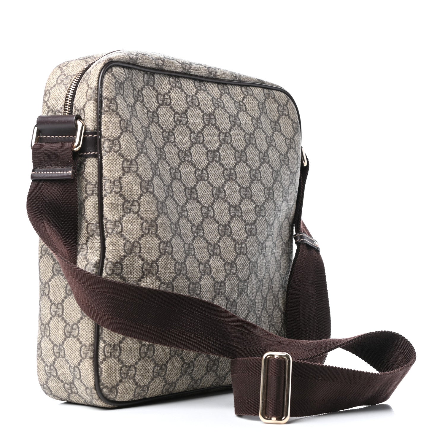 Gucci GG Plus Monogram Medium Messenger Bag Dark Brown 4 of 10