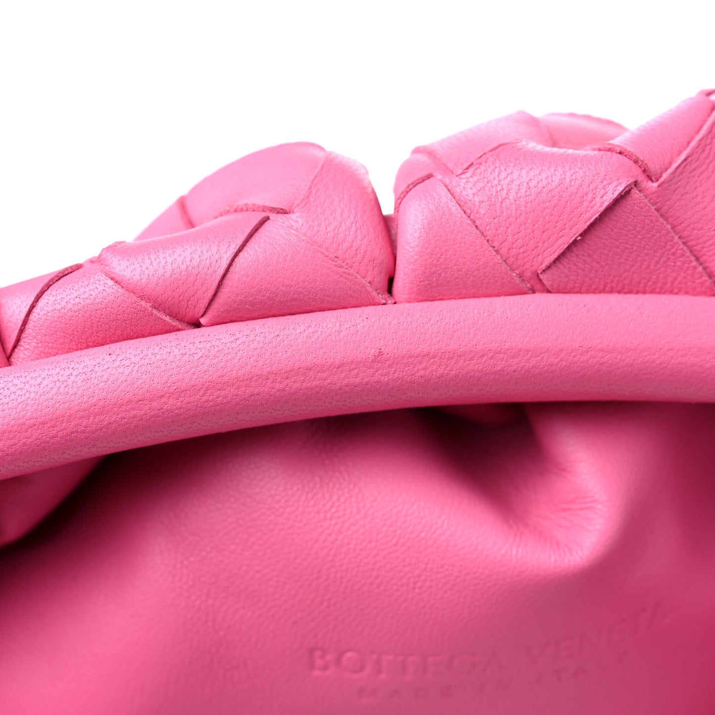 Nappa Maxi Intrecciato The Pouch Oversized Clutch Pink