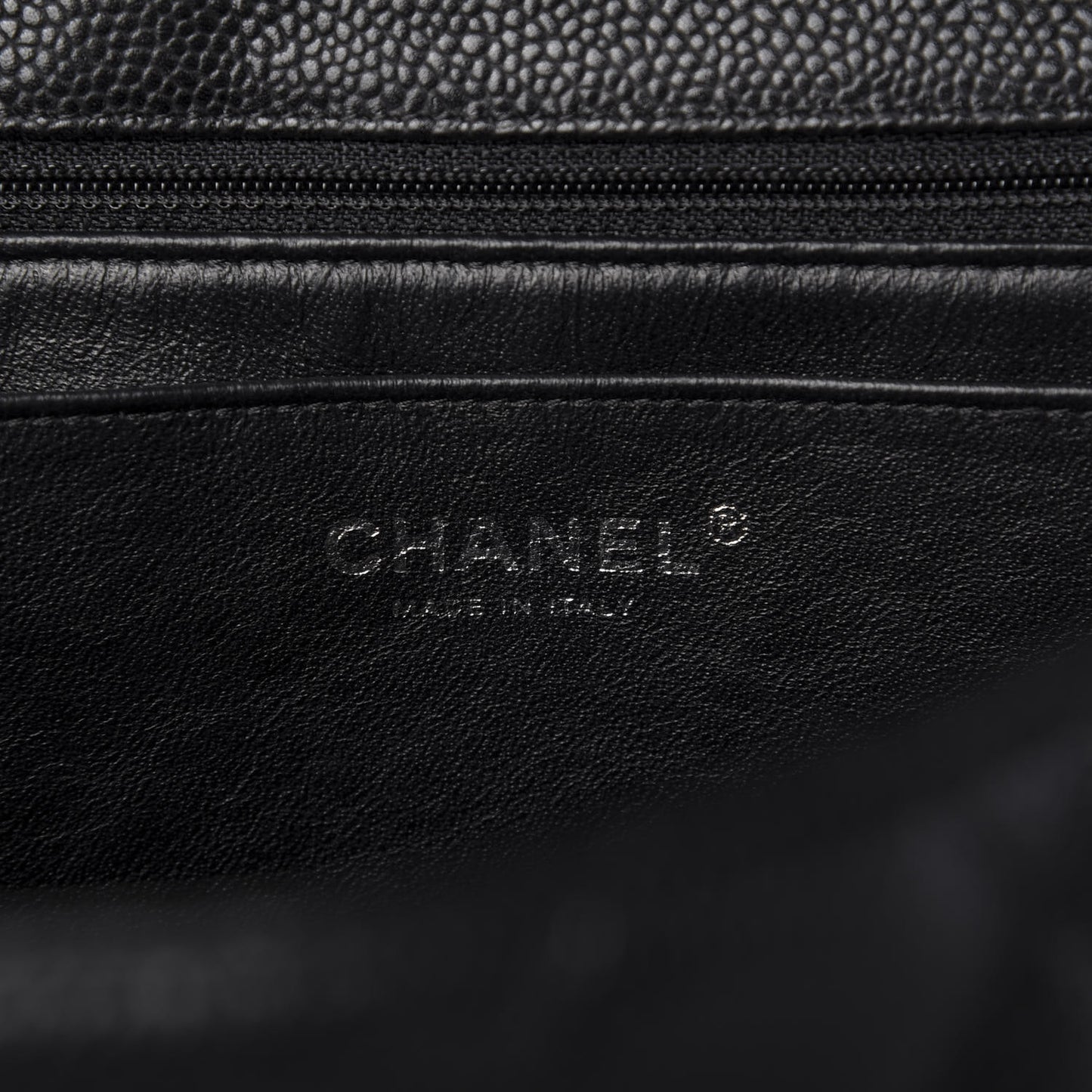 Caviar Quilted Jumbo Single Flap Black