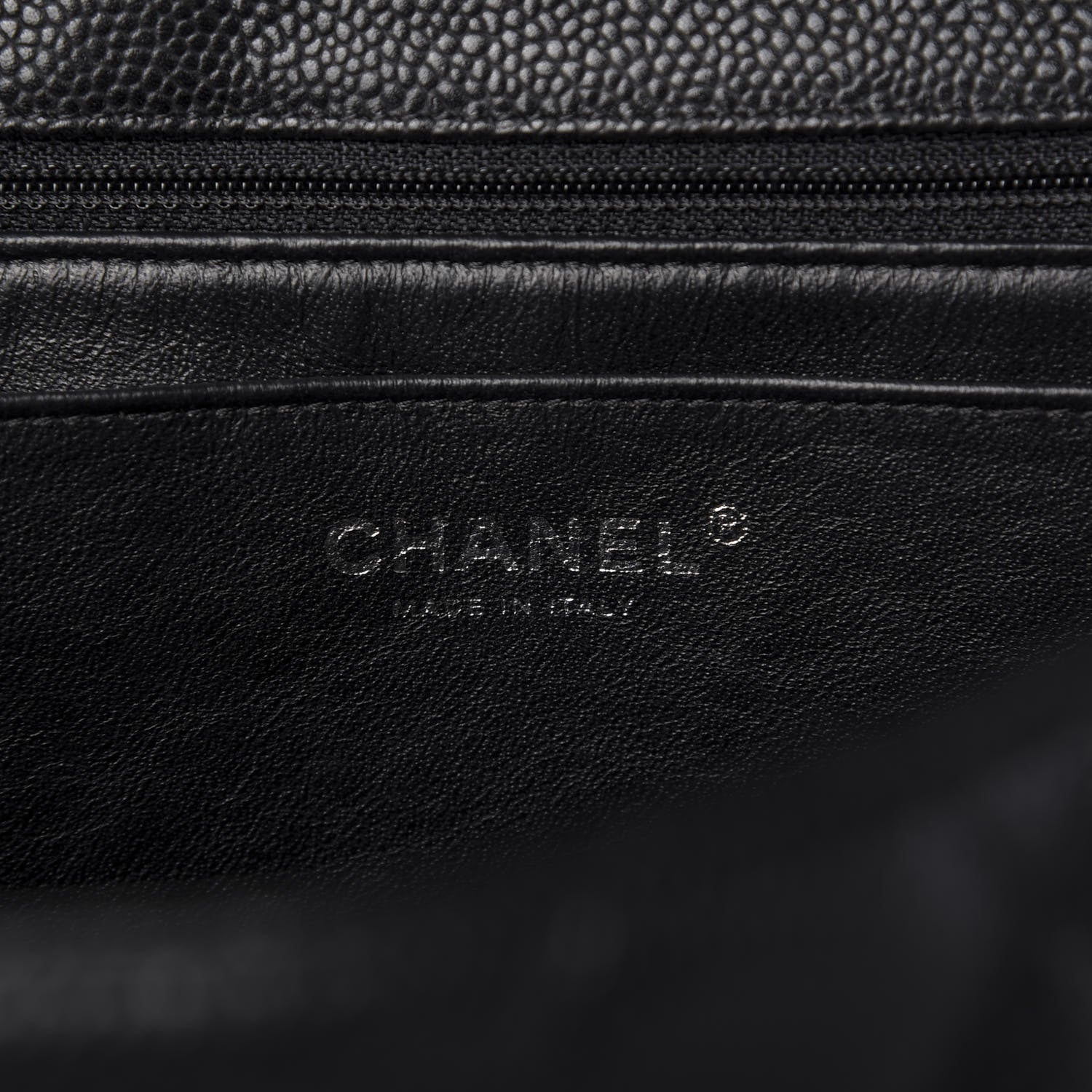 Chanel Caviar Quilted Jumbo Single Flap Black 8 of 10