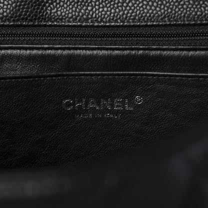 Chanel Caviar Quilted Jumbo Single Flap Black 8 of 10