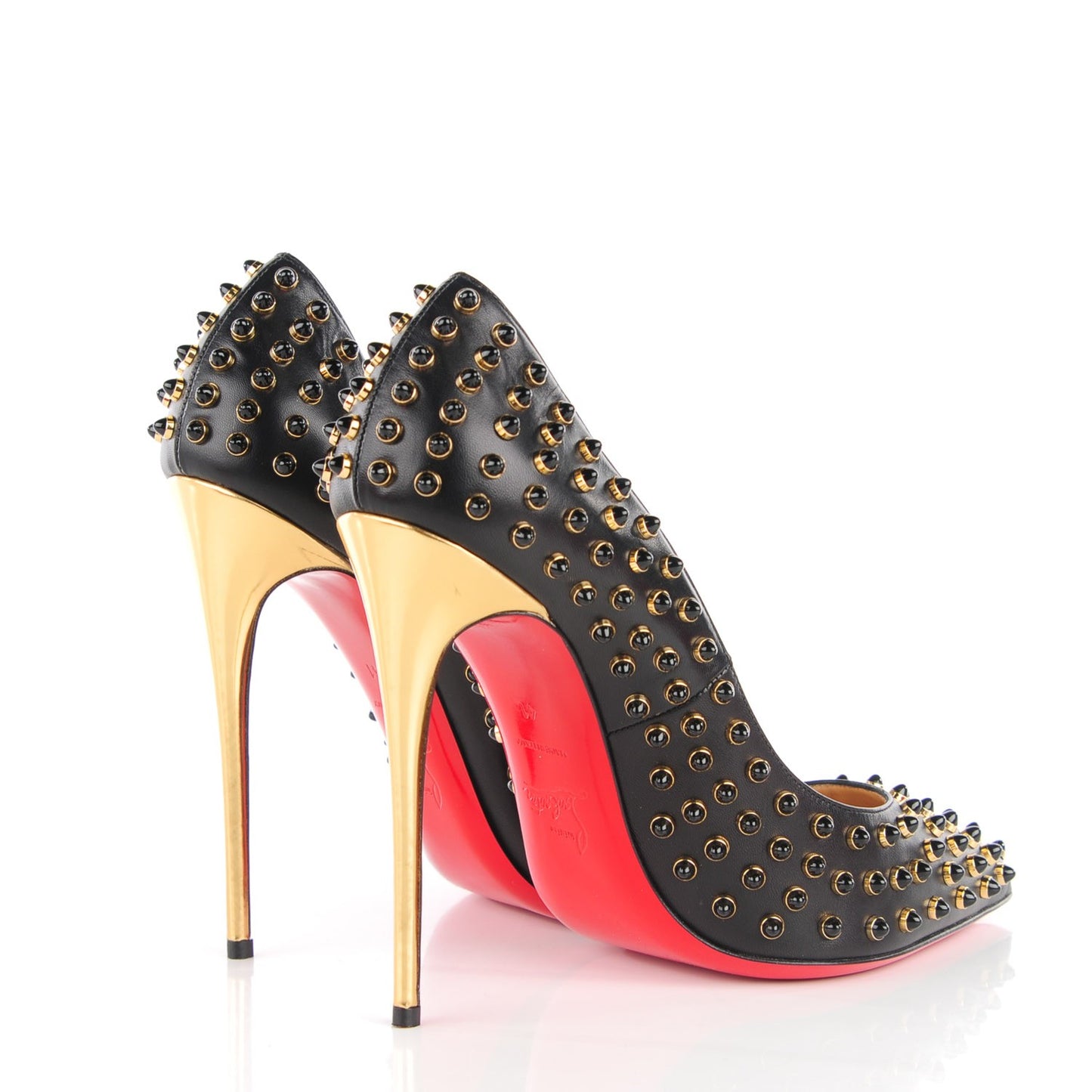 Kid Specchio Follies Cabo 120 Pumps 41 Black Gold