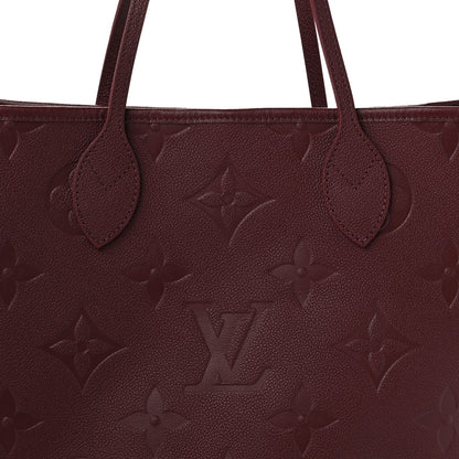 Louis Vuitton Empreinte Monogram Giant Neverfull MM Wine 7 of 10