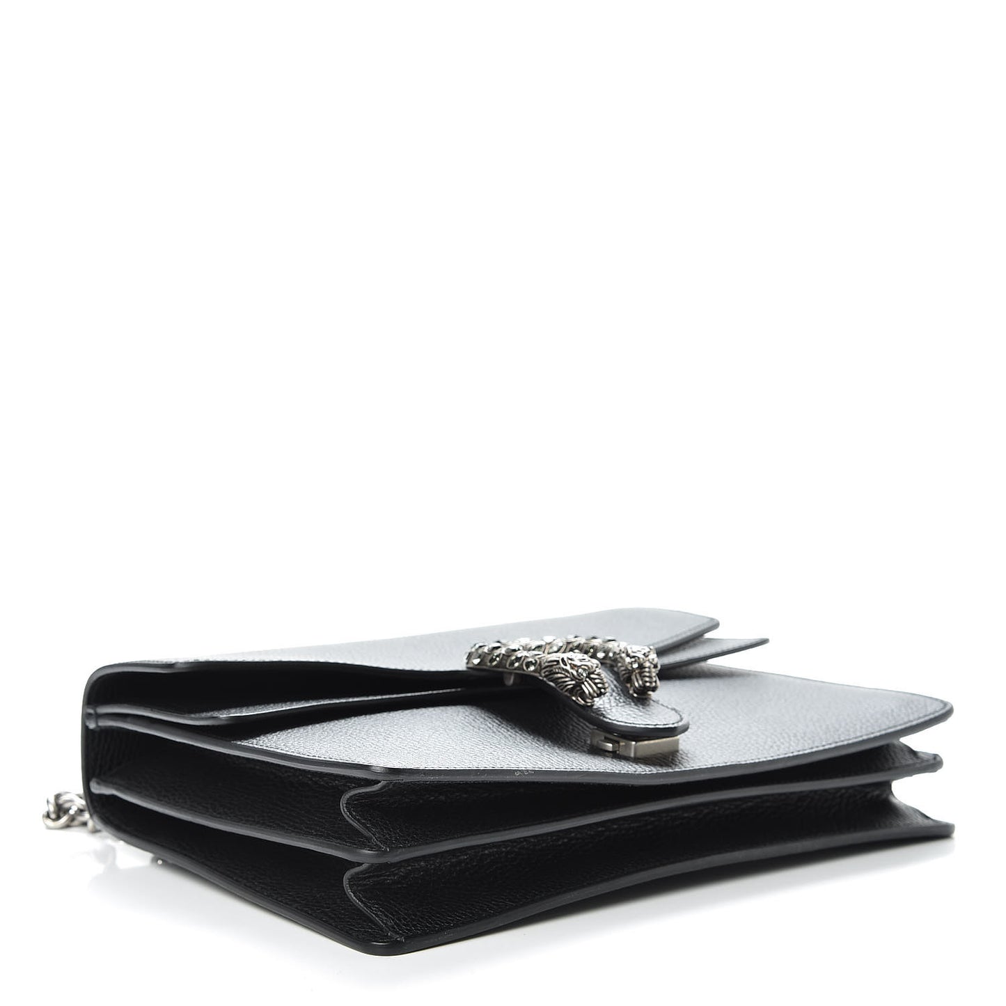 Dollar Calfskin Crystal Medium Dionysus Shoulder Bag Black Black Diamond