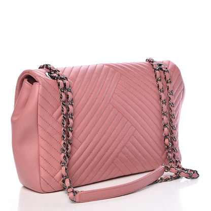 Chanel Lambskin Quilted Large CC Crossing Flap Pink 3 of 11