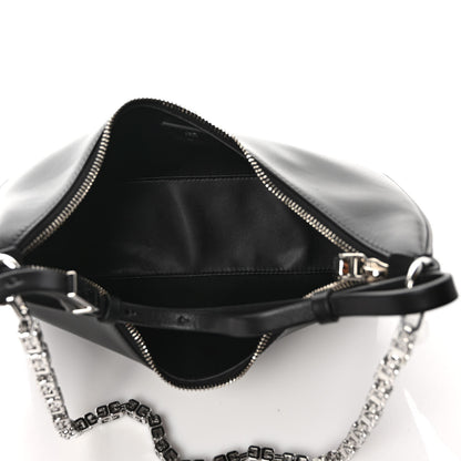 Givenchy Smooth Calfskin Small Moon Cut Out Shoulder Bag Black 5 of 9