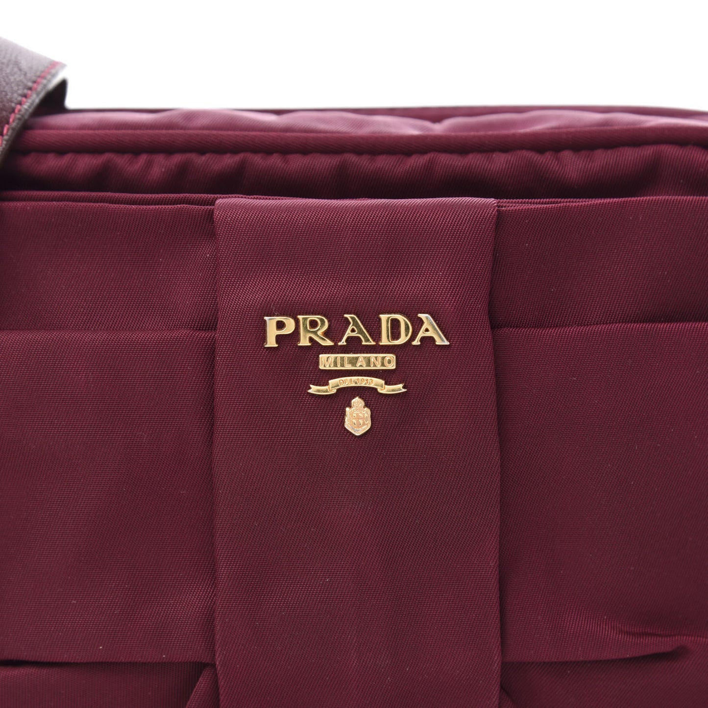 Tessuto Nylon Bow Camera Bag Bordeaux