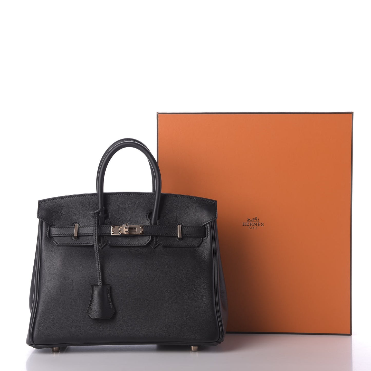 Swift Horseshoe Birkin 25 Black Prunoir