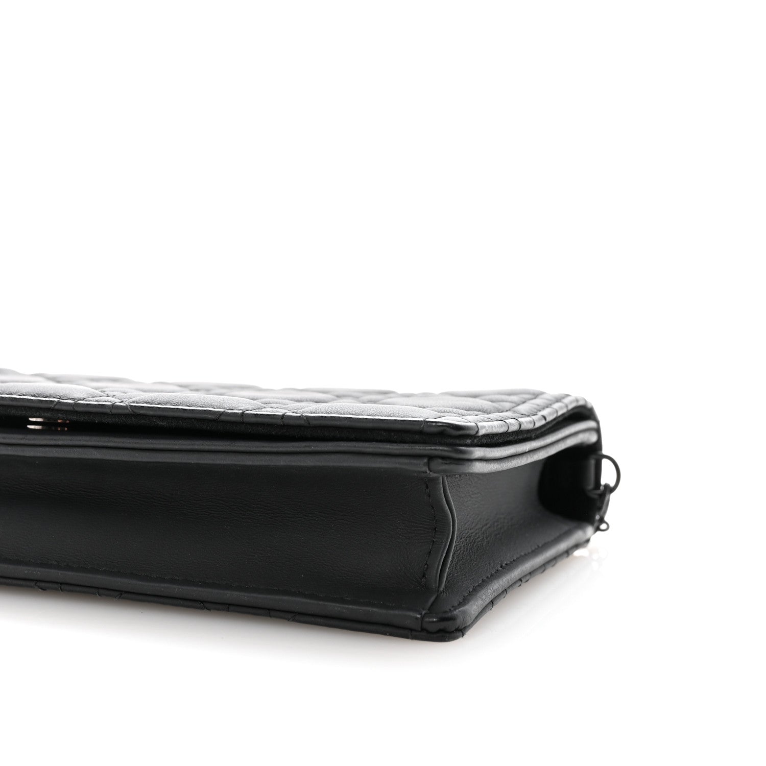 Christian Dior Ultra Matte Calfskin Cannage Lady Dior Pouch Black 10 of 10
